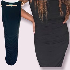 Ralph Lauren rushed black sleeveless dress size 12